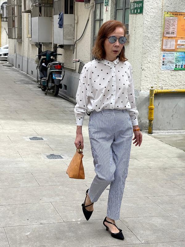 穿對了就很美！上海平均65歲的大媽，打扮優雅時尚，比年輕人講究