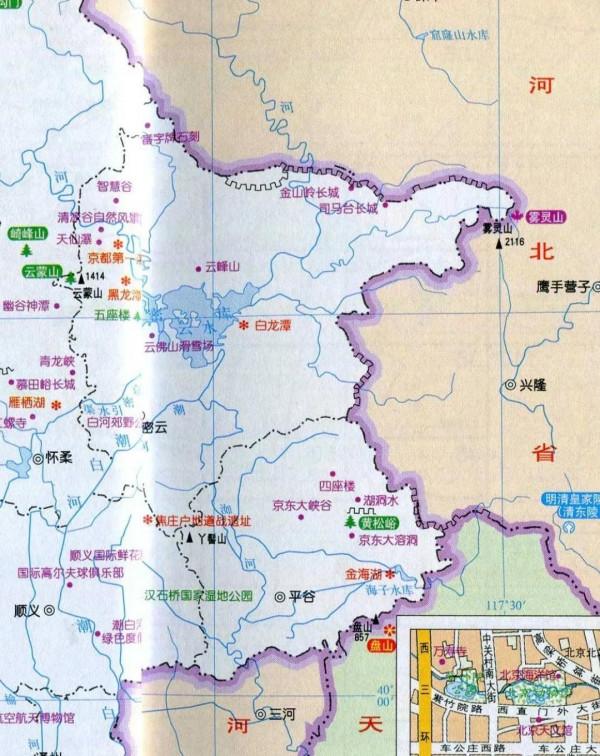 中國旅遊地圖攬勝&mdash;北京密雲