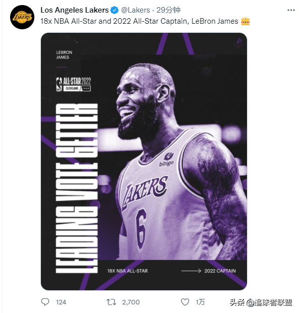 第9次當選票王！詹皇910萬&plus;票破紀錄，追平喬丹狂刷歷史第一神蹟