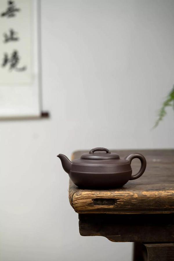 範微琴，全手工藏品 · 高溫清灰410cc漢君如意壺