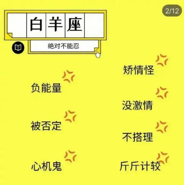 十二星座最討厭什麼情況？