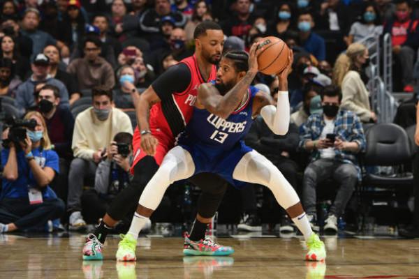 喬治24+9+7，快船力克開拓者取五連勝