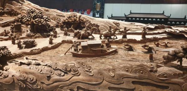 絕世木雕,清明山河圖 絕世木雕,清明山河圖