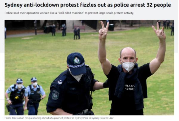 墨爾本和悉尼再爆發反封鎖抗議 數千警力部署現場