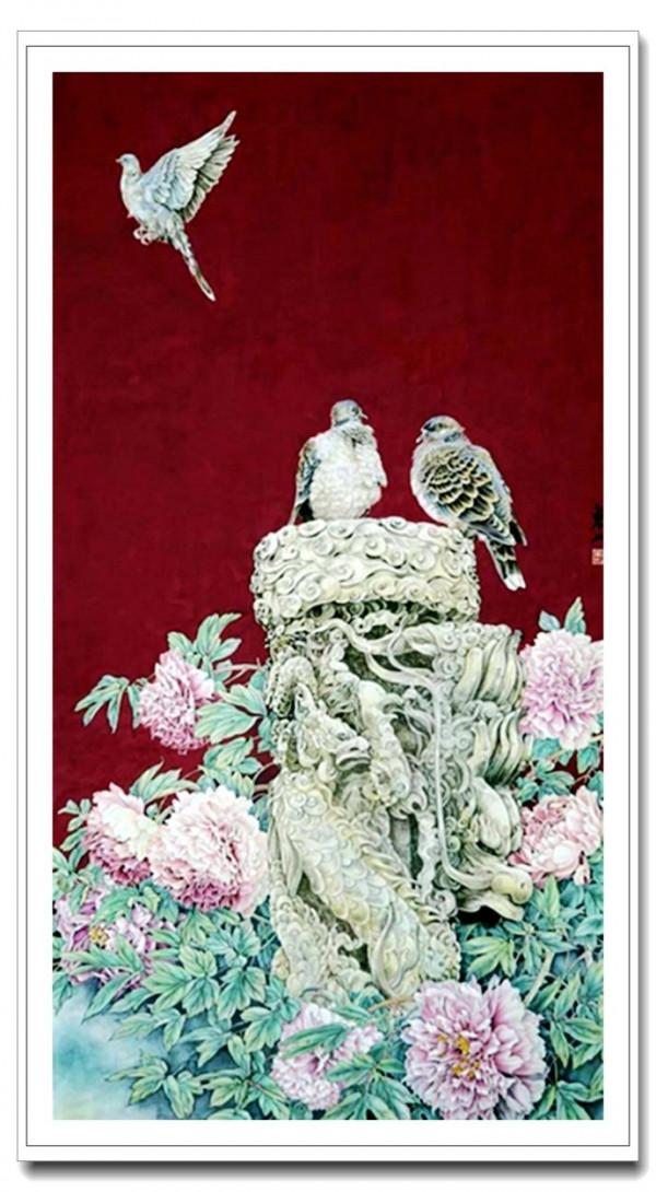 國畫名家陳東山工筆花鳥