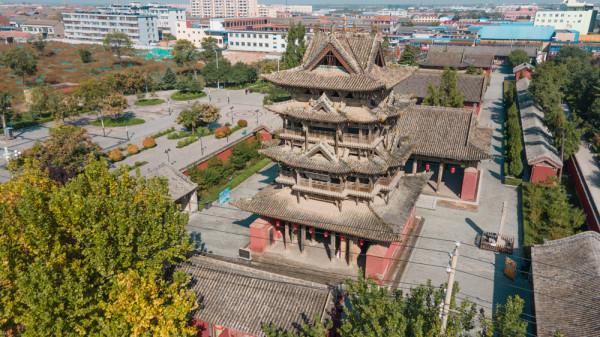 東嶽廟-飛雲樓,純木質結構,被譽為“中華第一木樓” 東嶽廟-飛雲樓,純木質結構,被譽為“中華第一木樓”
