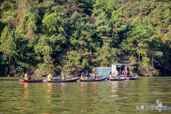 江西新餘仙女湖精彩的打漁，氣勢壯觀，品嚐一魚七吃的鮮嫩美味