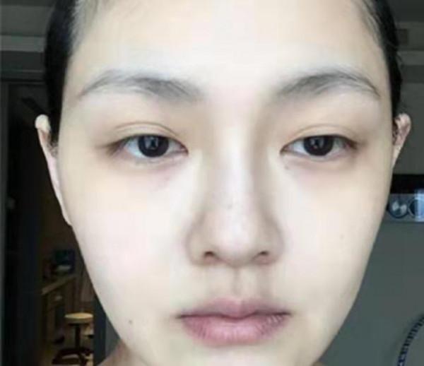 大s卸妝後，高圓圓卸妝後