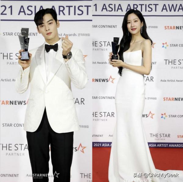 2021亞洲明星盛典爆點多!韓素希紅毯美哭,宋智孝邊領獎邊睡覺 2021亞洲明星盛典爆點多!韓素希紅毯美哭,宋智孝邊領獎邊睡覺