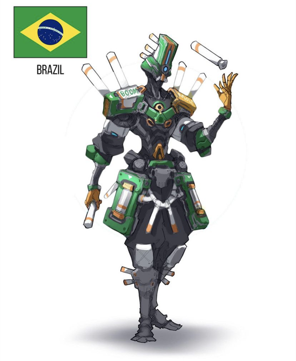 不同國家的人物立繪，這次畫師終於鼓起勇氣畫了中國，你喜歡嗎