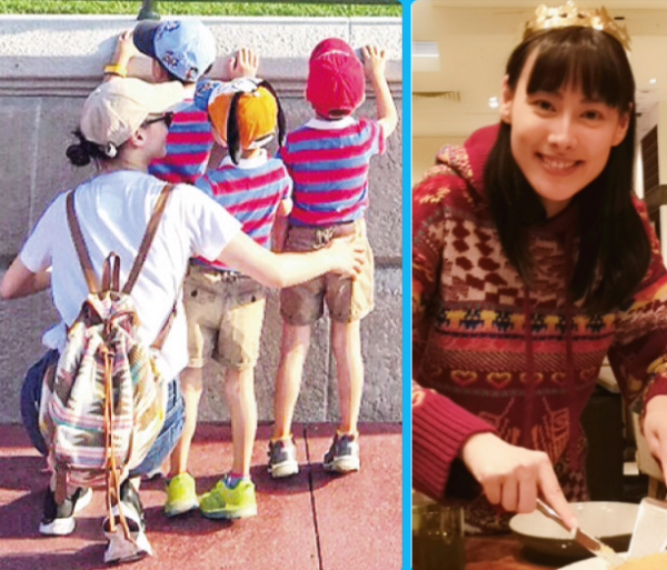 33歲梁洛施近照，穿著連帽毛衫切蛋糕，沒嫁入豪門照樣過闊太生活