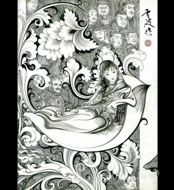 著名插畫師盧波作品欣賞