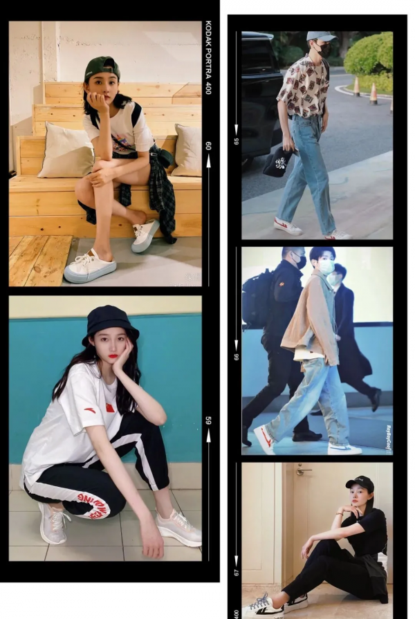 楊冪又帶火了“回力鞋+裙子”！巨美巨顯腿細，絕了