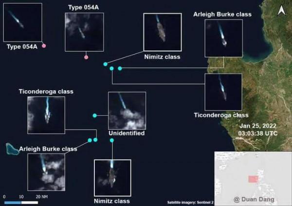 我方艦艇現身F35墜海點，為了阻止靠近，美軍在南海高空進行停駐