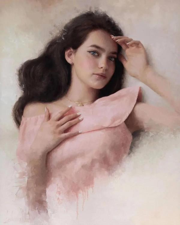 畫家的模特兒和畫像同框你見過嗎？