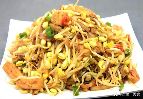 黃豆芽和豆腐搭配居然這麼好吃，掌握這個做法，香辣入味又下飯
