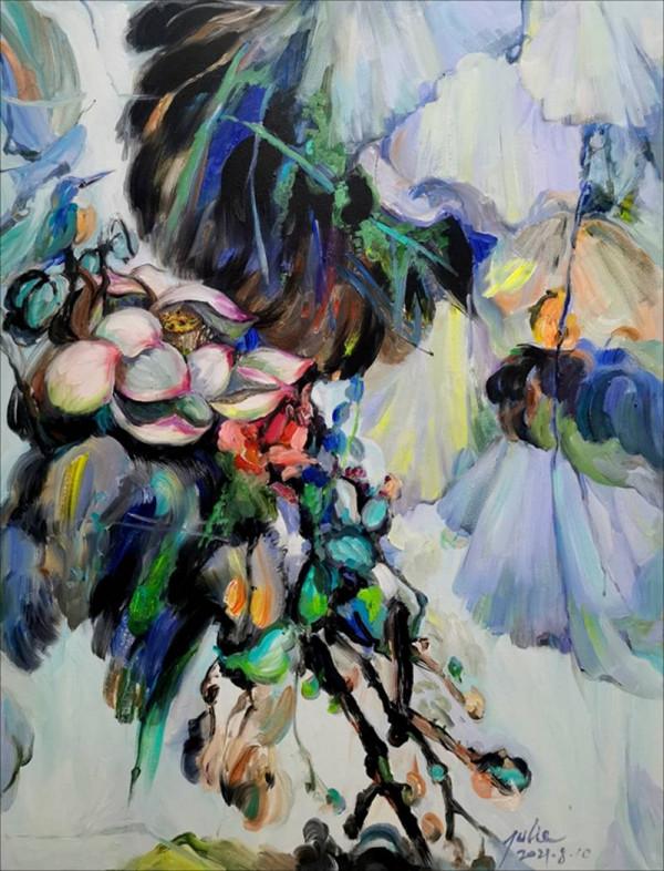 畫家謝環抽象表現主義作品欣賞 畫家謝環抽象表現主義作品欣賞