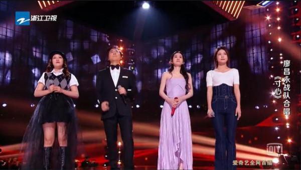 “中國好聲音”汪峰隊和廖昌永隊，開場曲就比出境界來了