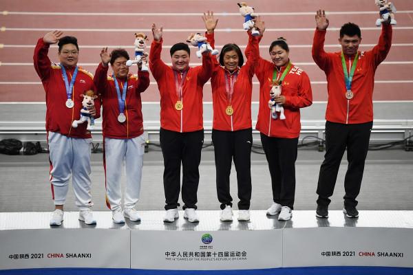 全運會田徑:鞏立姣四奪女子鉛球冠軍 全運會田徑:鞏立姣四奪女子鉛球冠軍