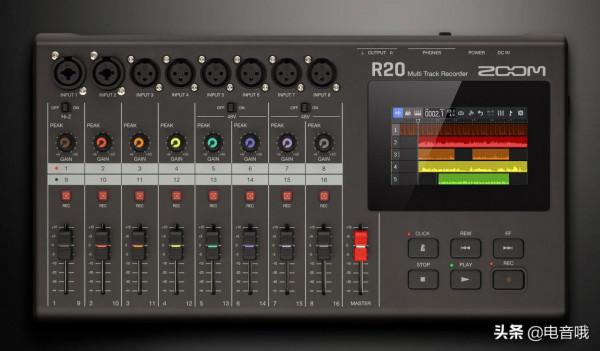 Zoom即將推出帶有觸控式螢幕的16軌行動式多軌錄音機R20 Zoom即將推出帶有觸控式螢幕的16軌行動式多軌錄音機R20