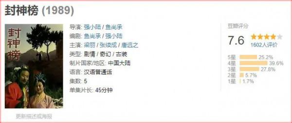 這個因為尺度太大被禁播，僅存5集的《封神榜》，你們看過嗎？