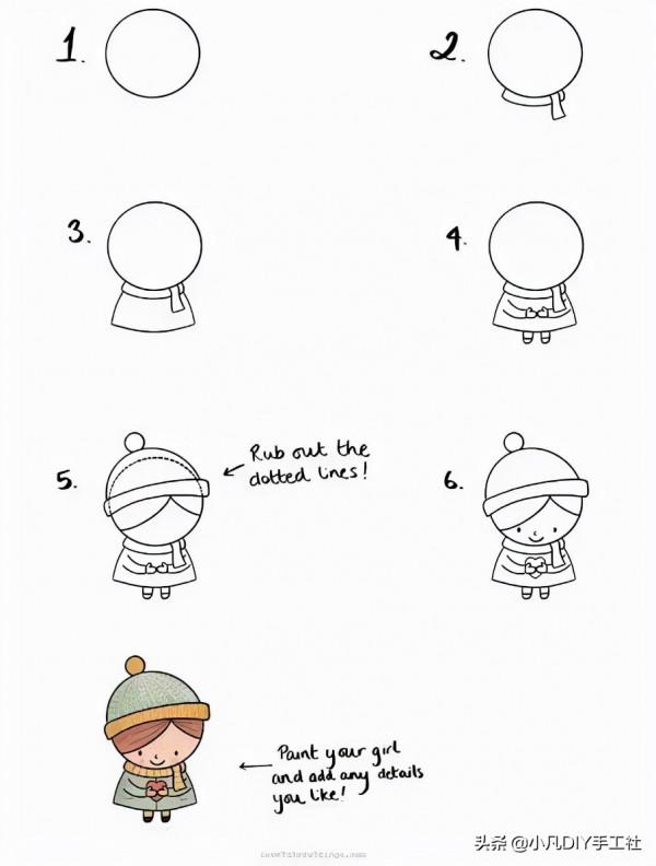 簡單好看的冬季簡筆畫