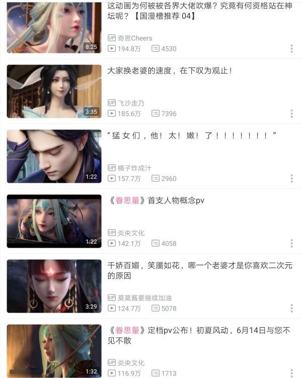 劇不火粉絲多，《眷思量》是國漫裡的一個奇蹟