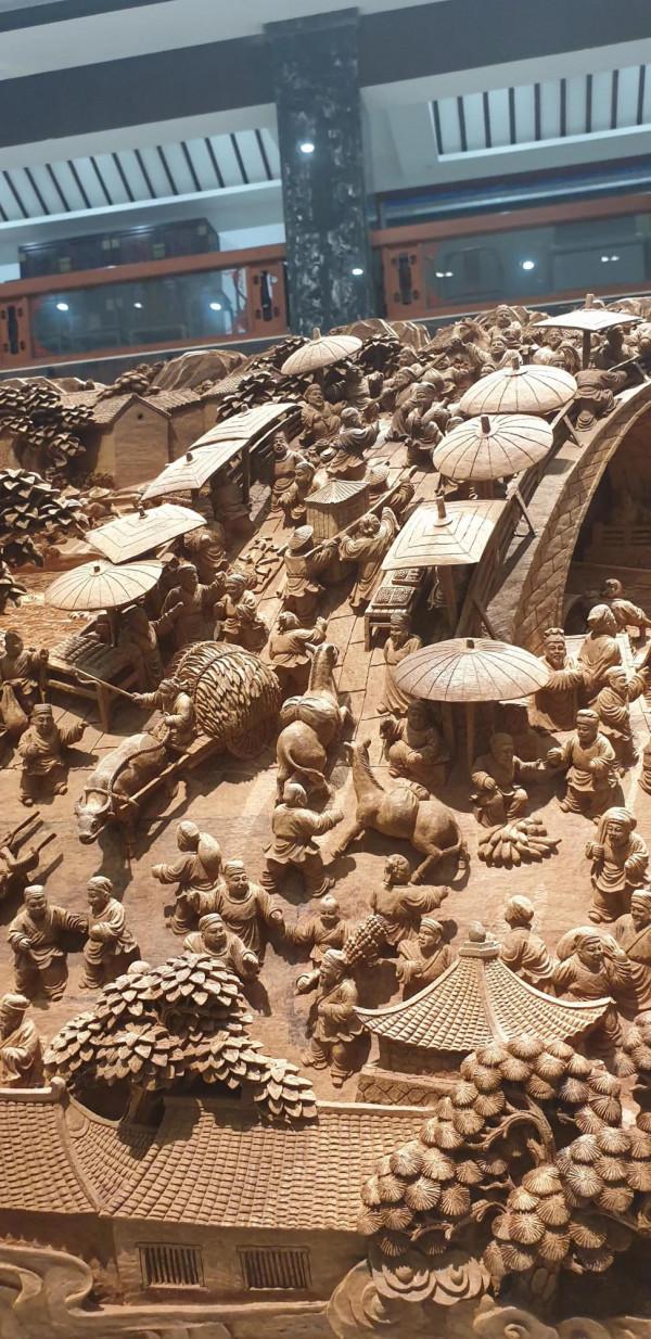 絕世木雕,清明山河圖 絕世木雕,清明山河圖