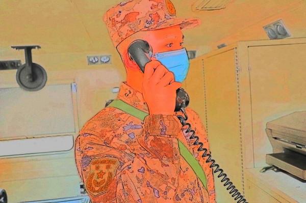 這是屬於空軍通訊兵的新年度開訓水彩照