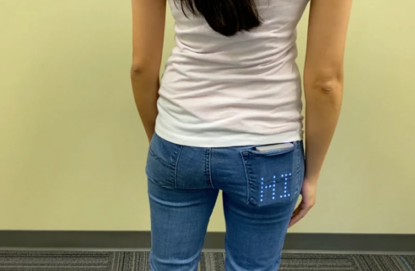 科學家開發PocketView技術 透過織物顯示LED資訊 科學家開發PocketView技術 透過織物顯示LED資訊