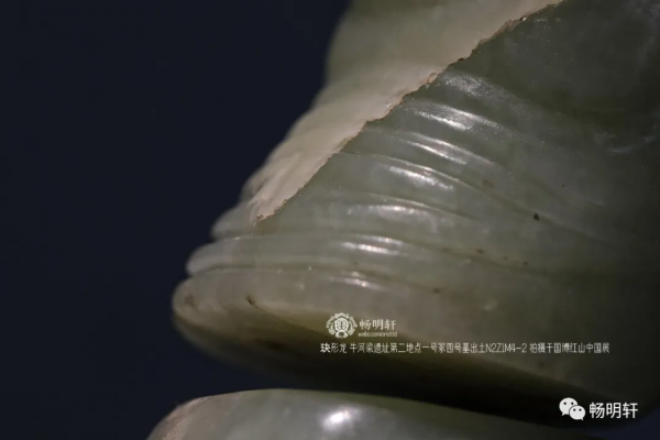 紅山文化出土玉器細節圖覽牛河梁遺址第二地點一號冢四號墓