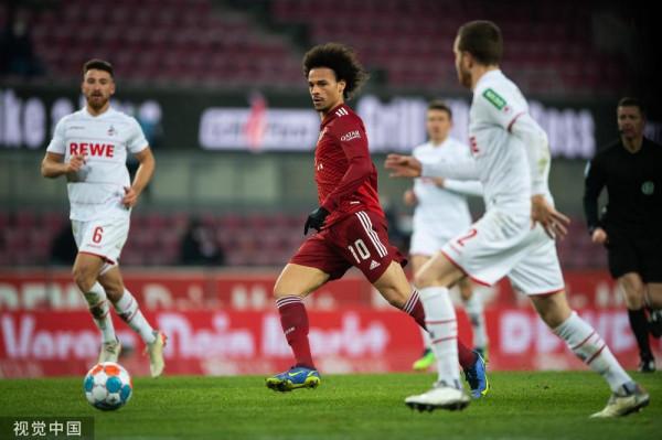 「圖」德甲-萊萬戴帽穆勒薩內兩助攻 拜仁4-0科隆