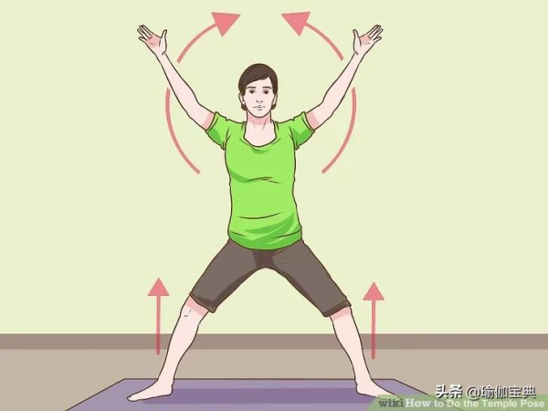 消除大腿內側贅肉瑜伽神殿式 一種鍛鍊整個下半身的初級瑜伽姿勢