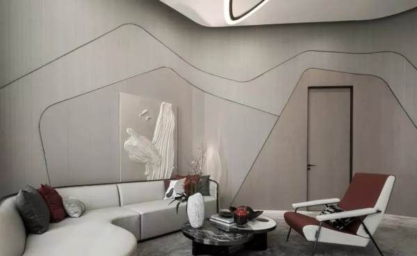 1900㎡售樓處全用灰色大理石，簡直不要太高階