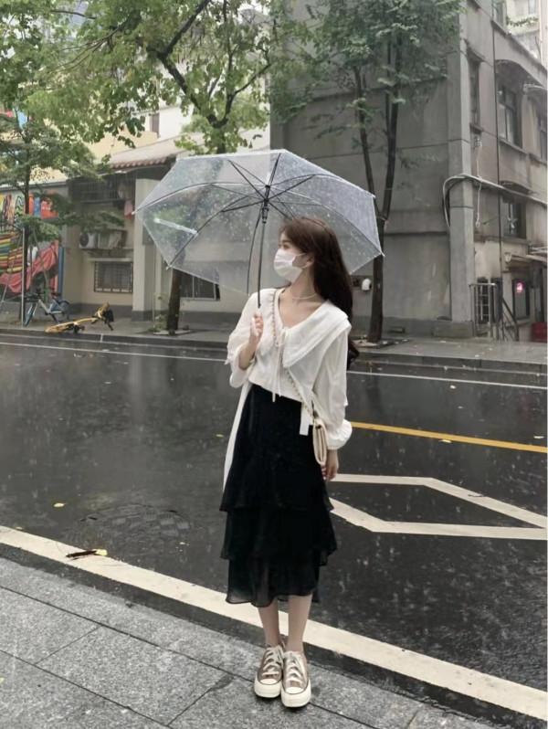 蛋糕裙搭配什麼上衣好看