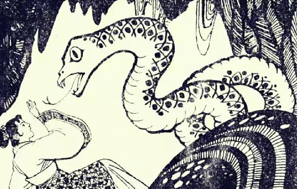 民間故事：村民打井遇蛇窩，遭蛇王報復，老人引100多隻蛇雕滅蛇