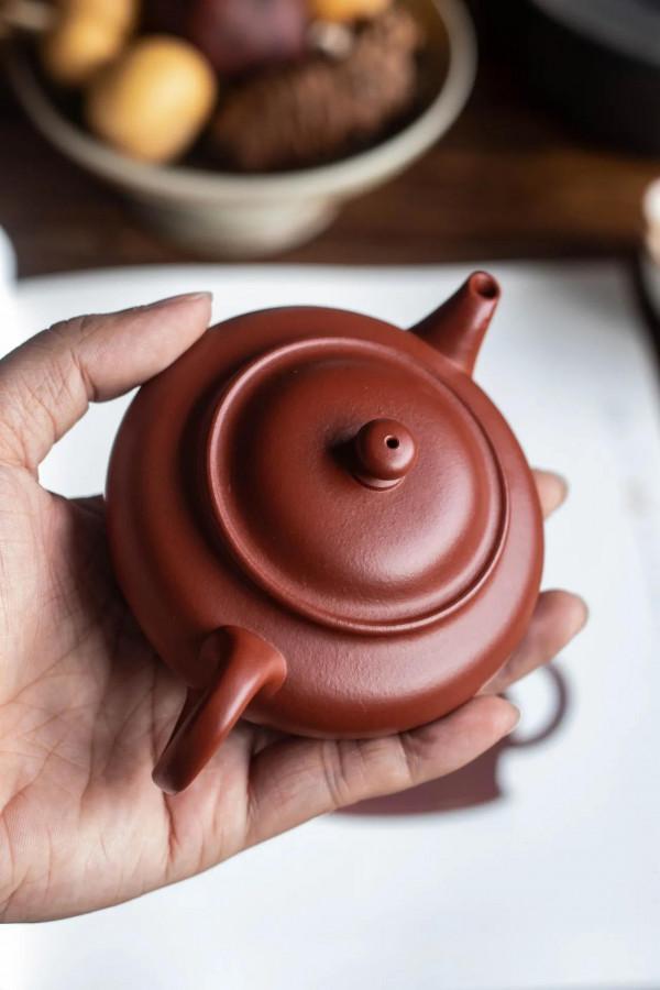 「緣聚」壺朱泥