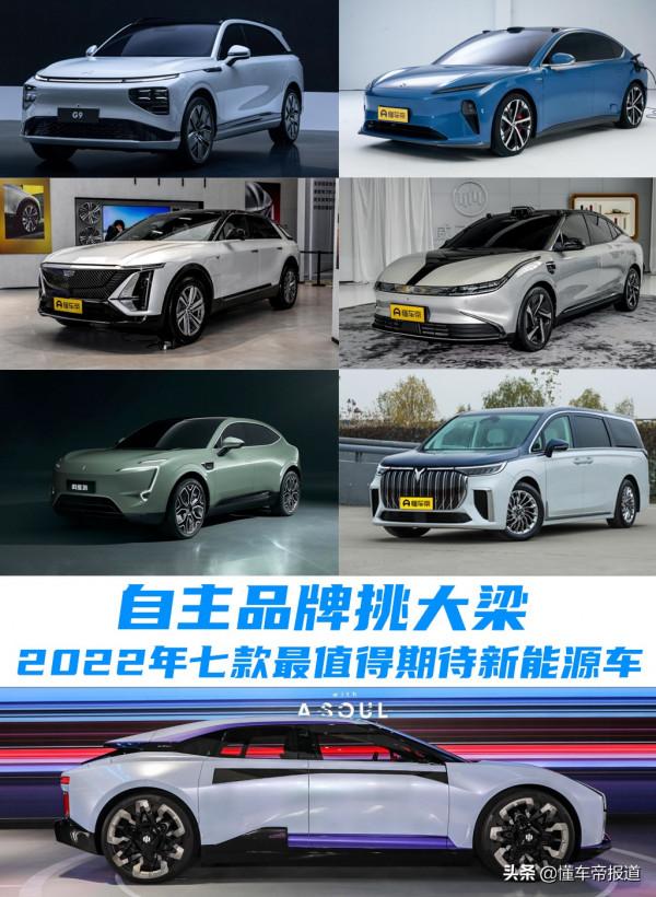 新車 | 自主品牌挑大樑！2022年七款最值得期待新能源車型盤點