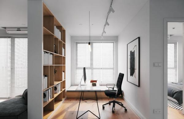 70平方簡約北歐風小戶型，白色+原木色，顏值滿分