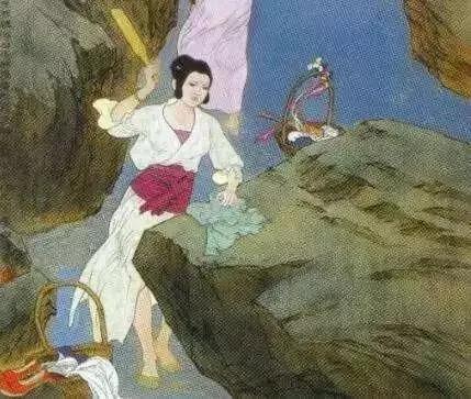 長安一片月，萬戶搗衣聲的情景