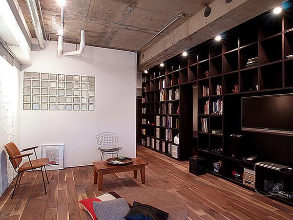 東京港區29年49平舊房改造，什麼是牆上的書架，比裝修提前兩步？