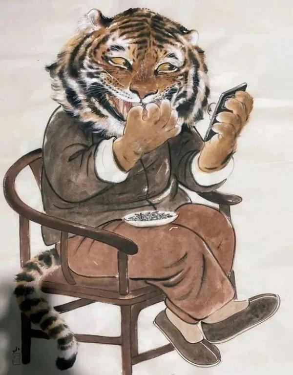 虎年萌虎的生活圖欣賞