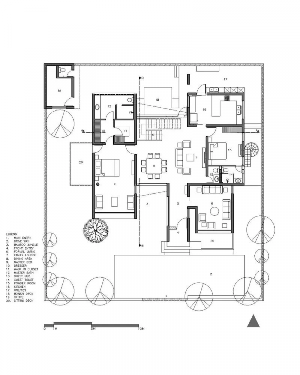 印度西杜住宅,懸浮的磚盒 印度西杜住宅,懸浮的磚盒