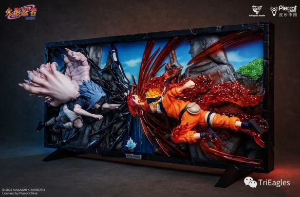 《火影忍者》佐助VS鳴人雕像:終焉之谷決戰完美定格 《火影忍者》佐助VS鳴人雕像:終焉之谷決戰完美定格