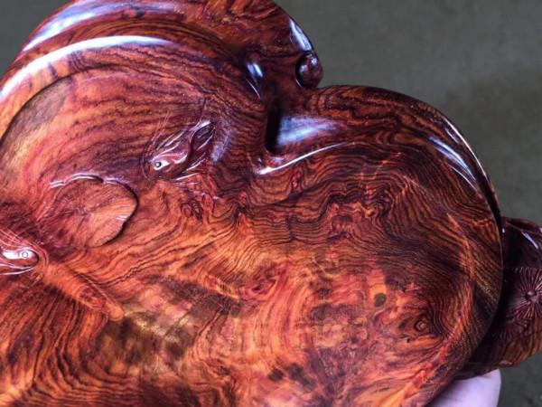 袖珍款海南黃花梨年年有餘幹炮臺！好東西