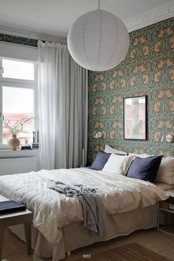 華麗的灰泥造型與時尚裝飾的瑞典公寓(112 平方米) 華麗的灰泥造型與時尚裝飾的瑞典公寓(112 平方米)