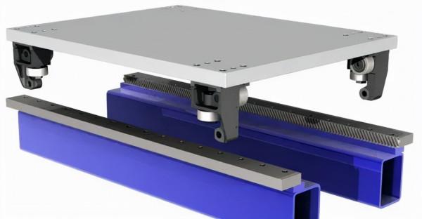 機器人第七軸的滾輪導軌