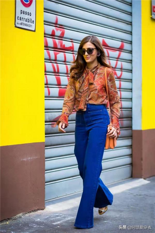 今年褲子流行“穿寬不穿緊”，穿著舒適又顯瘦，腿粗+胯寬的福音