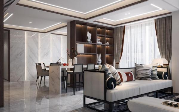 260㎡新中式風，柔美復古的東方美，在含蓄中綻放精髓