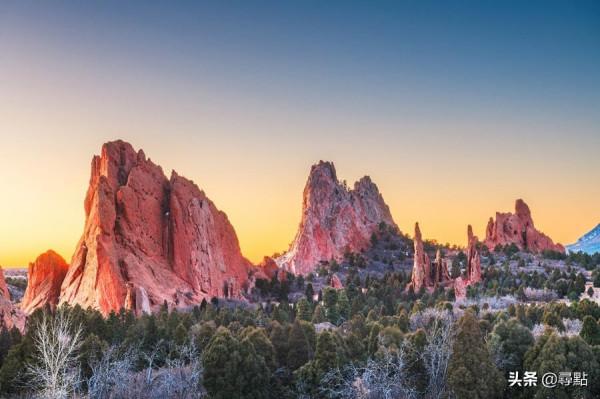 科羅拉多斯普林斯眾神花園 大自然紅石地質的傑作
